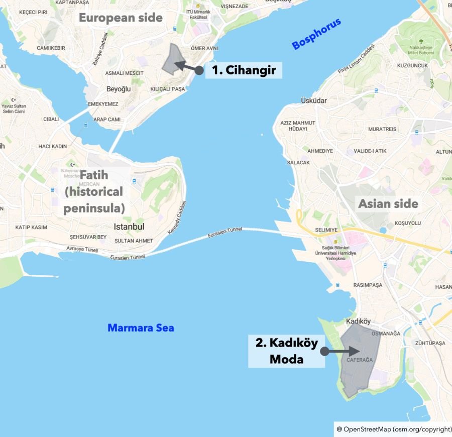 1 Best Airbnb areas in Istanbul