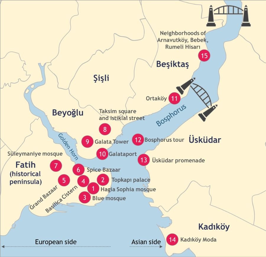 1 Top 15 must see sights in Istanbul