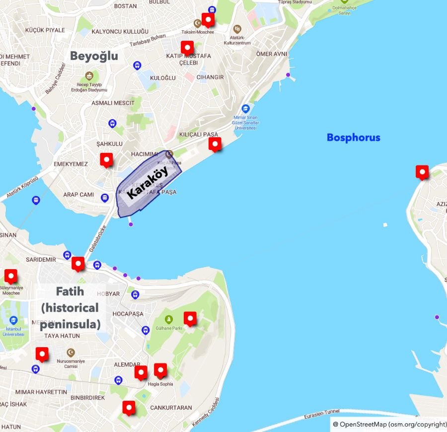 2 Location of Karaköy: Best hotel location in Istanbul