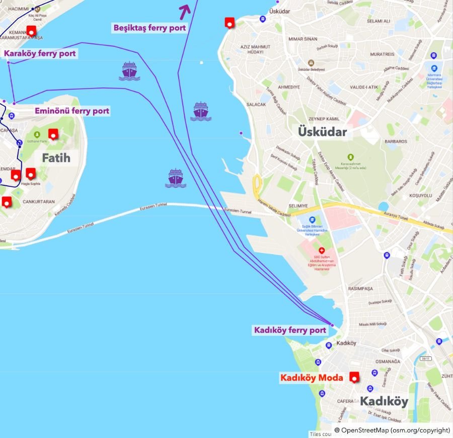 7 How to get to Kadiköy in Istanbul via public transportation
